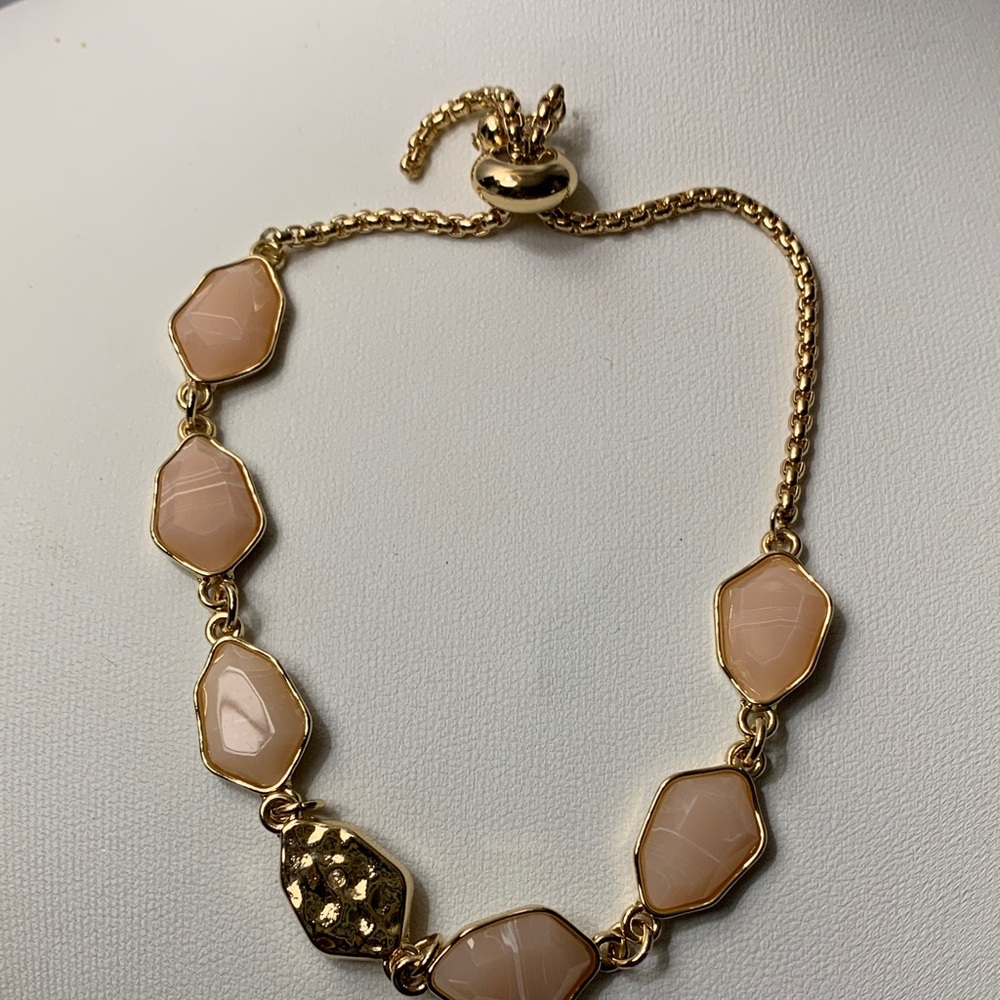 Gold and Cream Women's Slider bracelet ( call out )